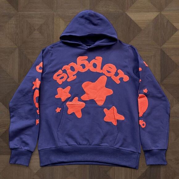 Sp5der Blue Hoodie - Picture 1 of 3